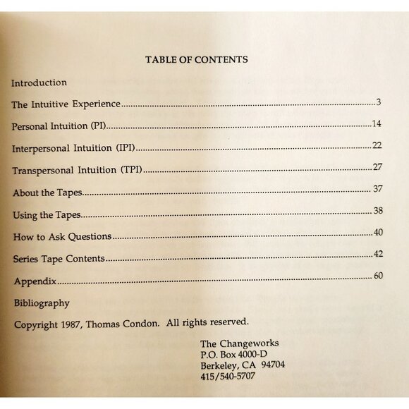 1987 Expanded Intuition Training Audiobook Cassette w/ Book Box Set Condon E31 - Picture 3 of 5